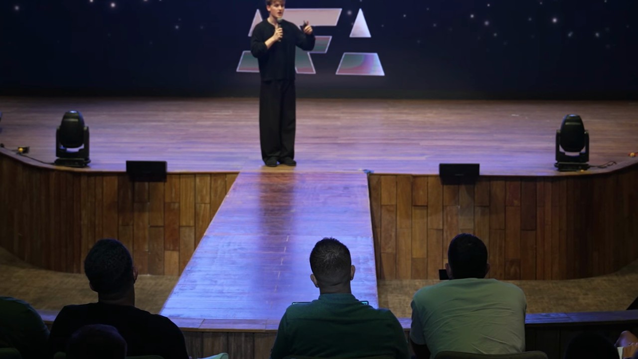 Jake on the keynote stage